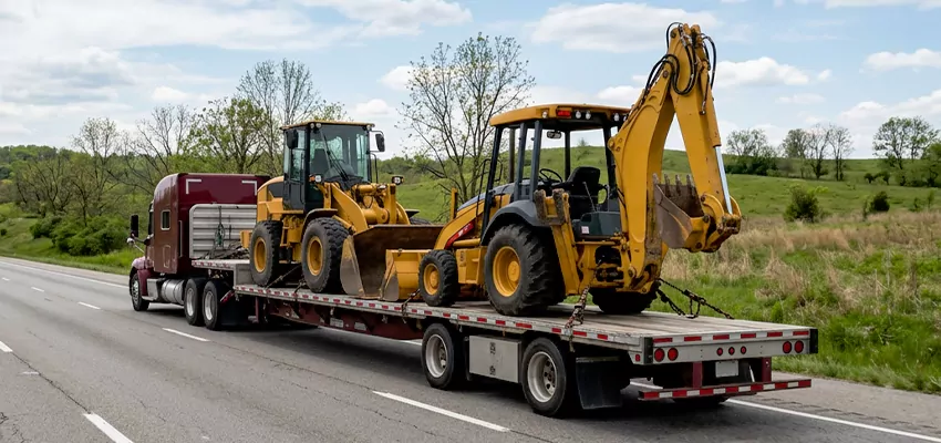 Loader and Backhoe Tractors Transport Atlanta
